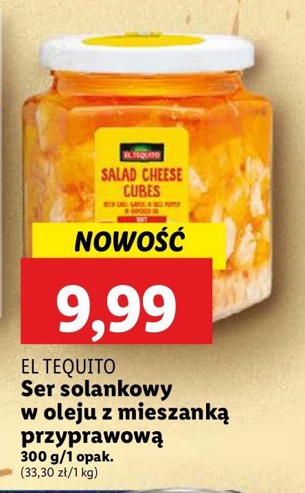 Ser solankowy w oleju z mieszanką przyprawową El tequito promocja