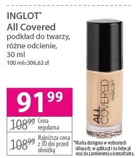 Podk艂ad do twarzy 010 Inglot all covered promocja