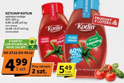 Ketchup KOTLIN wybrane rodzaje 420-500g promocja w ABC