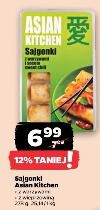 Sajgonki z warzywami ASIAN KITCHEN promocja