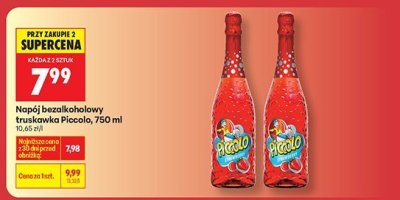 Napój bezalkoholowy truskawka Piccolo, 750 ml promocja w Biedronka