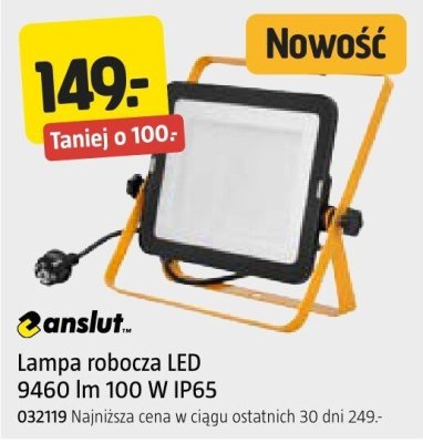 Lampa robocza LED anslut 9460 lm 100 W IP65 promocja w Jula