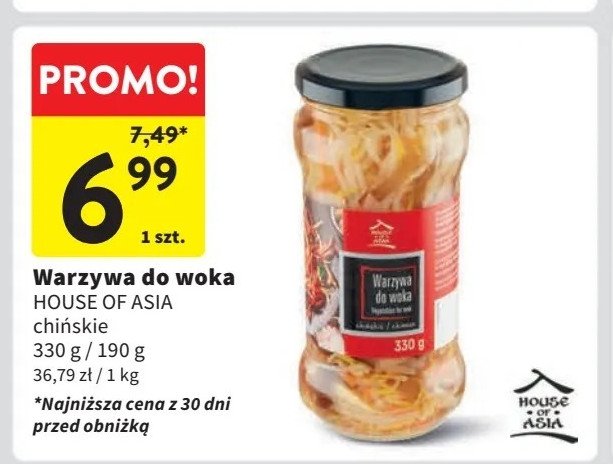 Warzywa do woka House of asia promocja