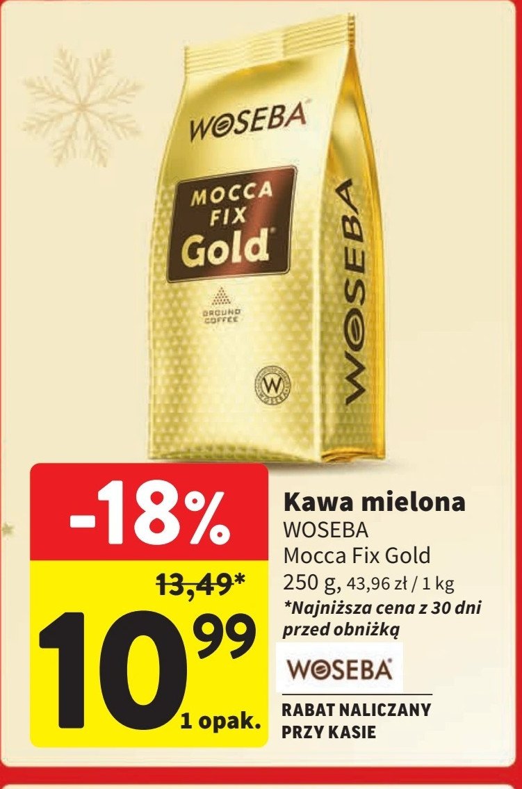 Kawa Woseba mocca fix gold promocja w Intermarche