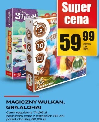 Magiczny wulkan, gra ALOHA! promocja w Supeco