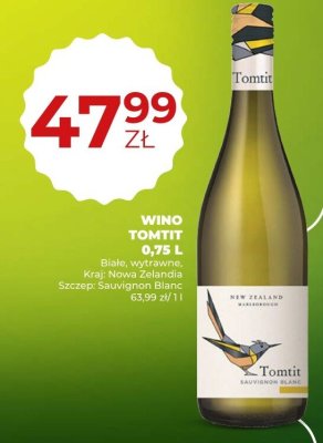 Wino Tomtit Sauvignon Blanc 0,75 L promocja w Duży Ben