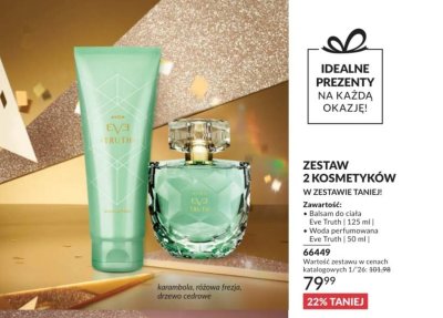 Zestaw 2 kosmetyków Eve Truth Avon promocja w AVON