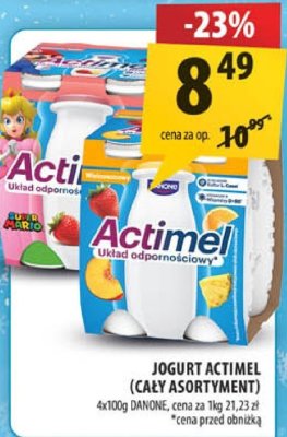 Jogurt Actimel (cały asortyment) promocja w Arhelan