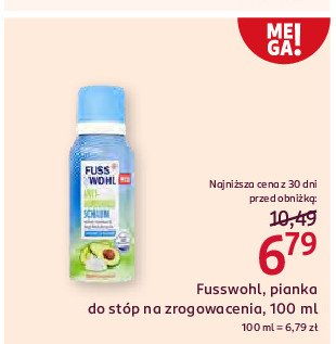 Pianka do stóp Fusswohl promocja