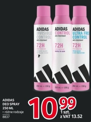 Dezodorant Adidas Deo Spray 250 ml promocja w Selgros