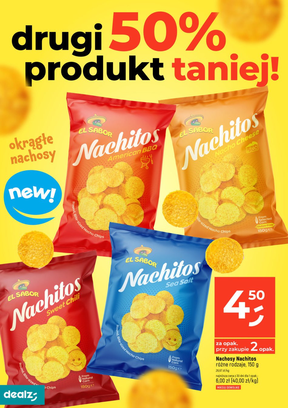 Chipsy nachosy bbq promocja