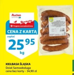 Kie艂basa 艣laska Podniesiony kciuk promocja
