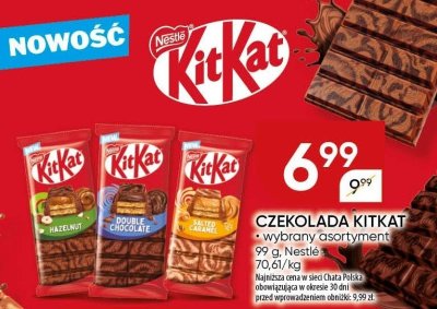 Czekolada KitKat wybrany asortyment promocja w Chata Polska