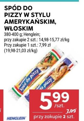 Spód do pizzy w stylu amerykańskim Henglein promocja w Stokrotka