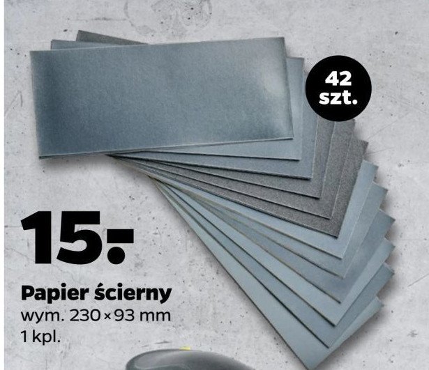 Papier ścierny 230 x 93 mm Techliner promocja