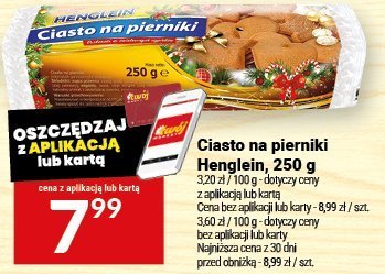 Ciasto na pierniki Henglein, 250 g promocja w Twój Market