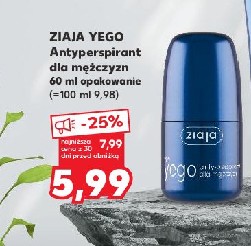 Dezodorant Ziaja yego promocja