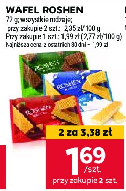 Wafle mleczne Roshen promocja w Stokrotka