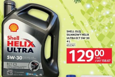 Olej Shell Oil Silnikowy Helix Ultra ECT 5W-30 4L promocja w Selgros