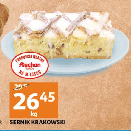 Sernik krakowski Auchan promocja