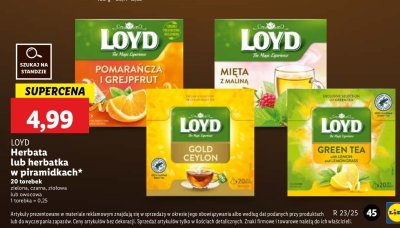 Herbata mi臋ta z malinami Loyd tea the magic experience promocja