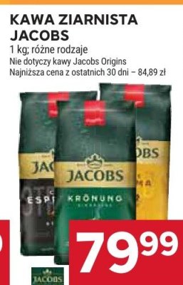 Kawa ziarnista Jacobs promocja w Stokrotka