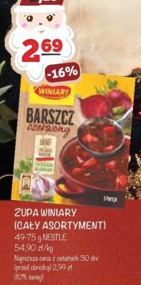 Zupa barszcz czerwony Winiary promocja w Arhelan
