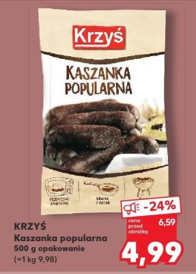 Kaszanka popularna promocja w Kaufland