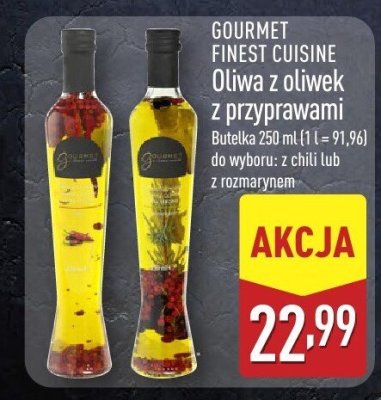Oliwa z oliwek z przyprawami GOURMET FINEST CUISINE promocja w Aldi