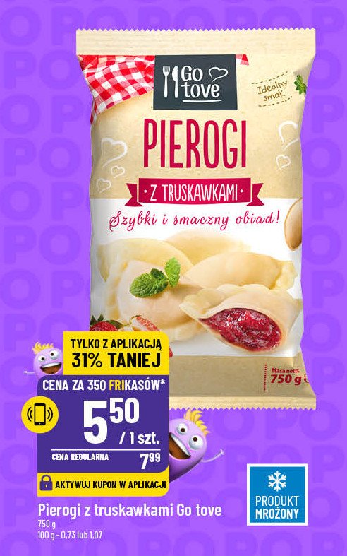 Pierogi z truskawkami Gotove promocja