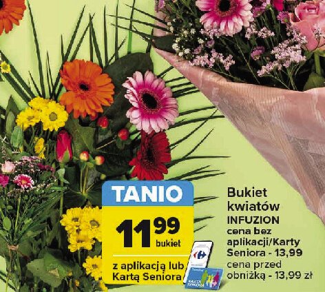 Bukiet kwiatów infuzion promocja