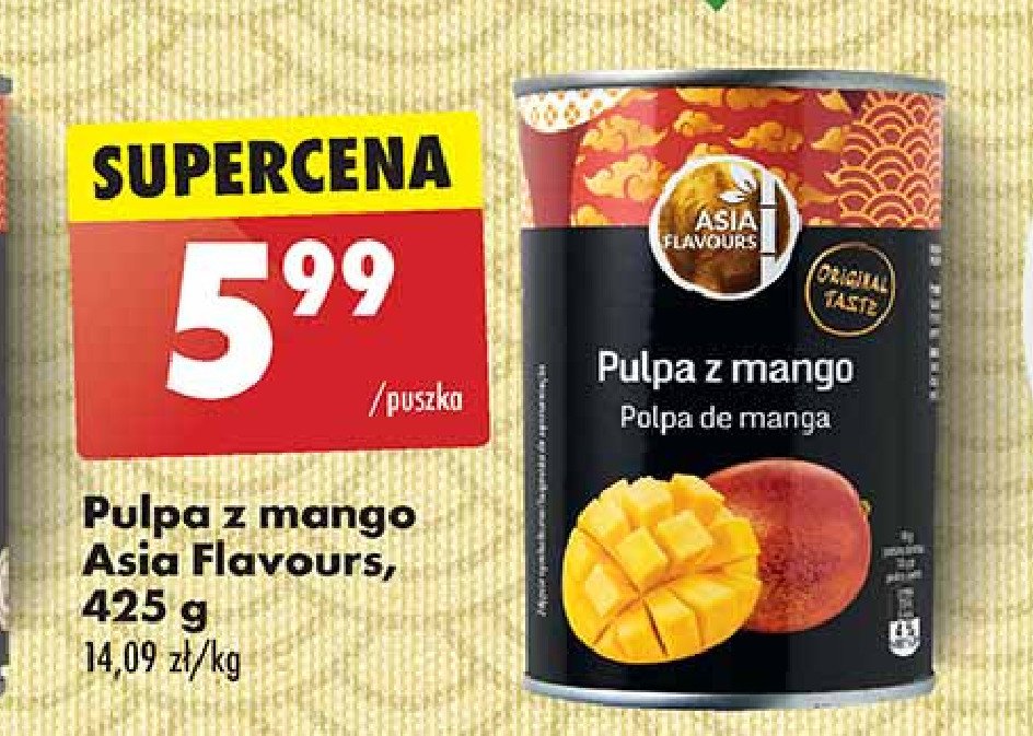 Pulpa z mango Asia flavours promocja