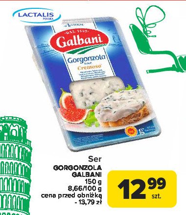 Gorgonzola cremoso Galbani promocja w Carrefour Market