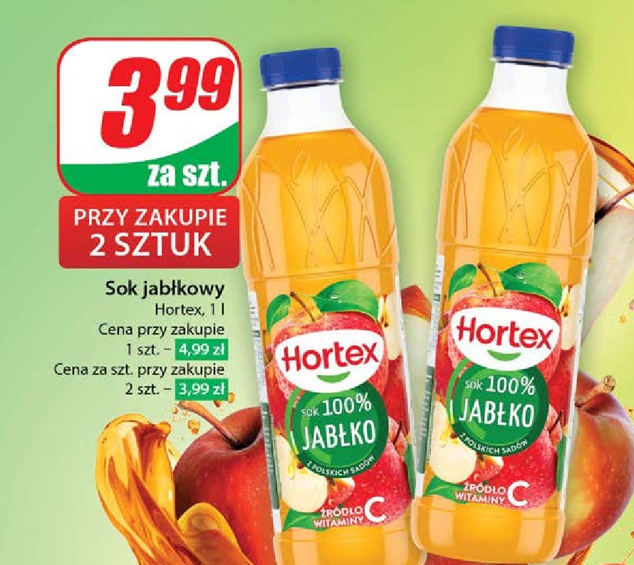 Sok jabłkowy Hortex promocja