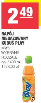 Napój niegazowany Kubusiś Play promocja w SPAR