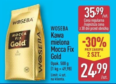 Kawa mielona Mocca Fix Gold 500 g promocja w Aldi