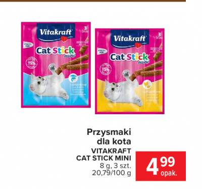 Przysmak dla kota kurczak i jagnięcina Vitakraft cat stick mini promocja