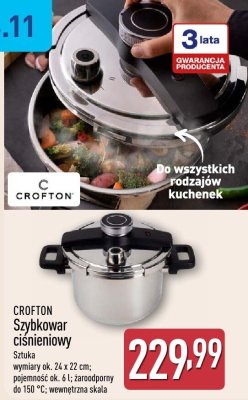 Szybkowar ciśnieniowy CROFTON promocja w Aldi