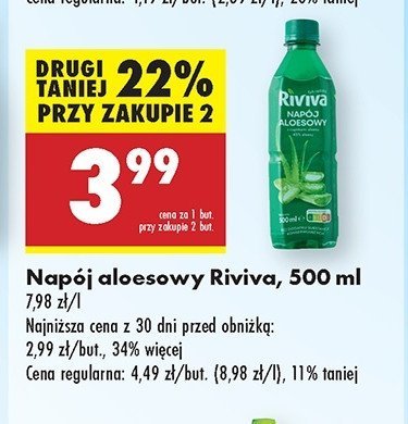 Napój aloesowy Riviva promocja