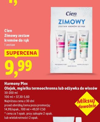 Zimowy zestaw kremów do rąk Cien promocja w Lidl