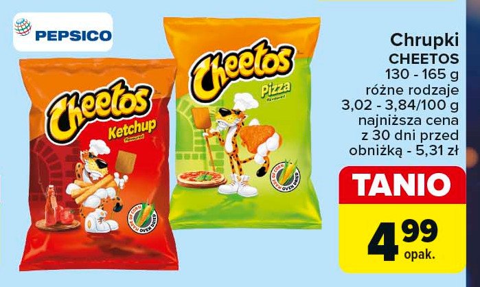 Chrupki pizzerini Cheetos Frito lay cheetos promocja