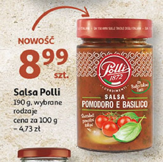 Sos salsa z bazylią POLLI 1872 promocja