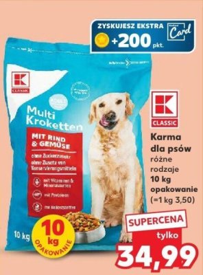 Karma dla psów różne rodzaje K CLASSIC Multi Kitten 10 kg promocja w Kaufland