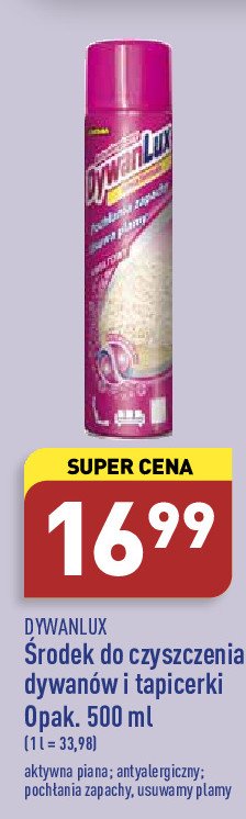 P艂yn do czyszczenia dywan贸w aktywna piana Dywanlux promocja