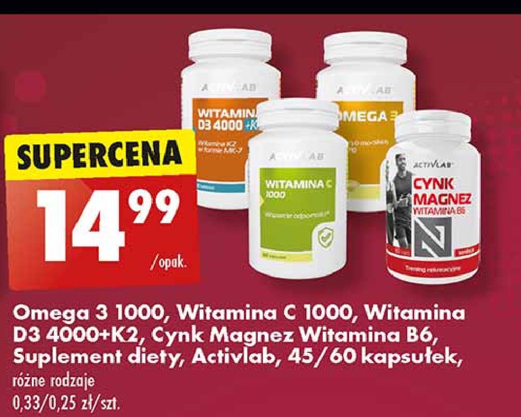 Tabletki omega-3 sport Activlab promocja