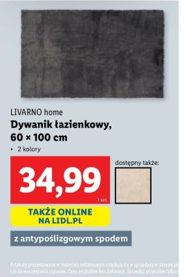 Dywanik łazienkowy 60 x 100 cm LIVARNO HOME promocja