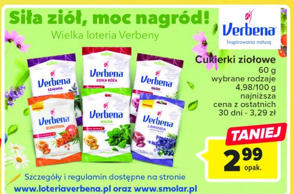 Cukierki lawenda Verbena promocja