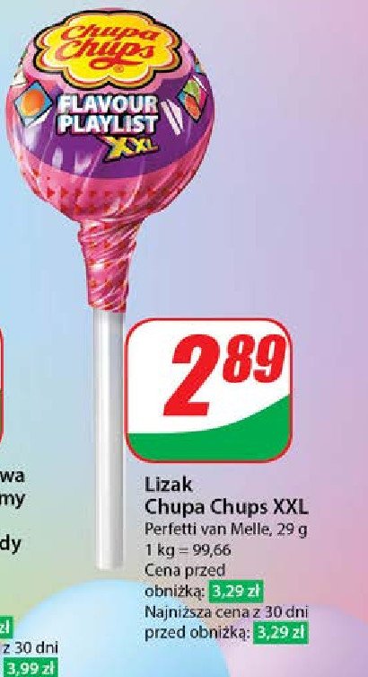 Lizak CHUPA CHUPS TROPICAL FLAVOUR promocja w Dino