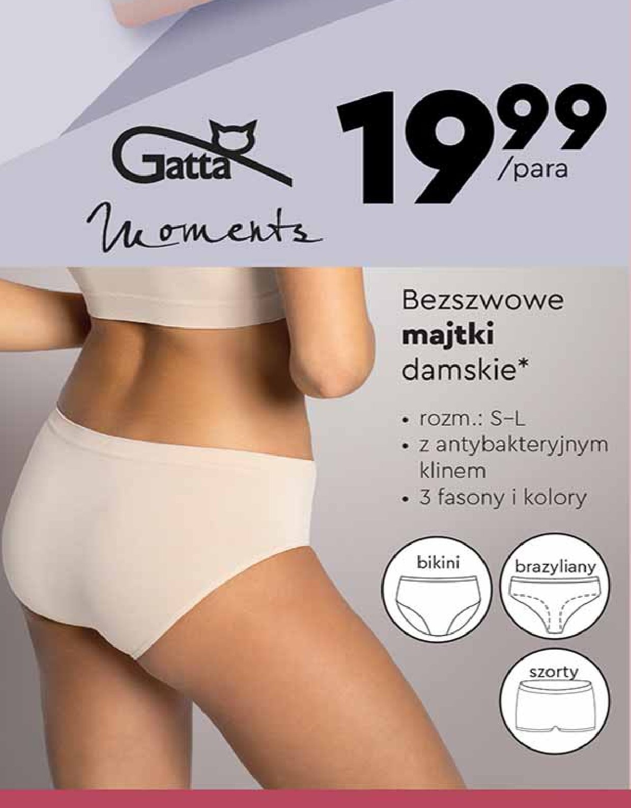 Majtki damskie s-l GATTA MOMENTS promocja