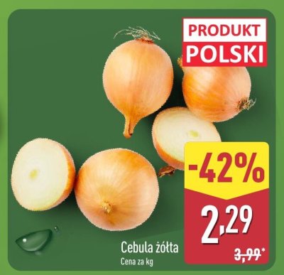 Cebula żółta promocja w Aldi